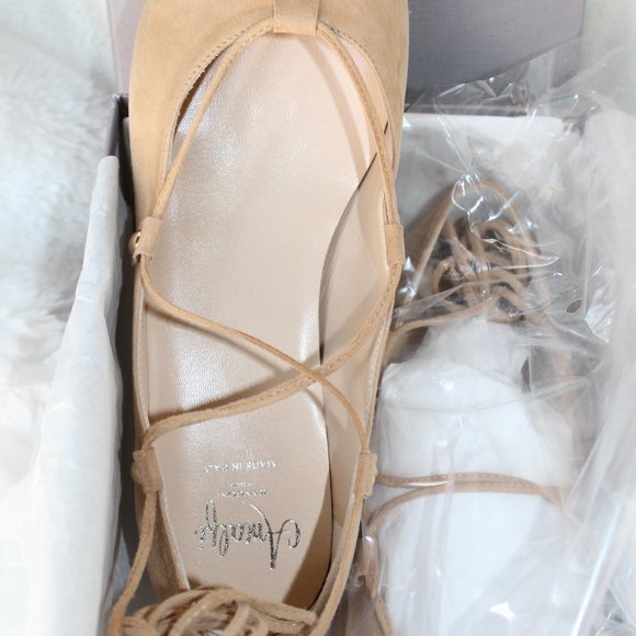 AMALFI by Rangoni Firenze.  Cashmere  (Desert Suede) FLAT SHOES --- NWT - Picture 4 of 15